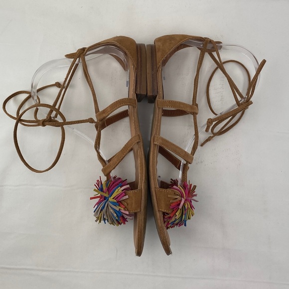 Steve Madden Swizzle Lace up Flat Sandals size 8.5 Womens - Picture 6 of 15